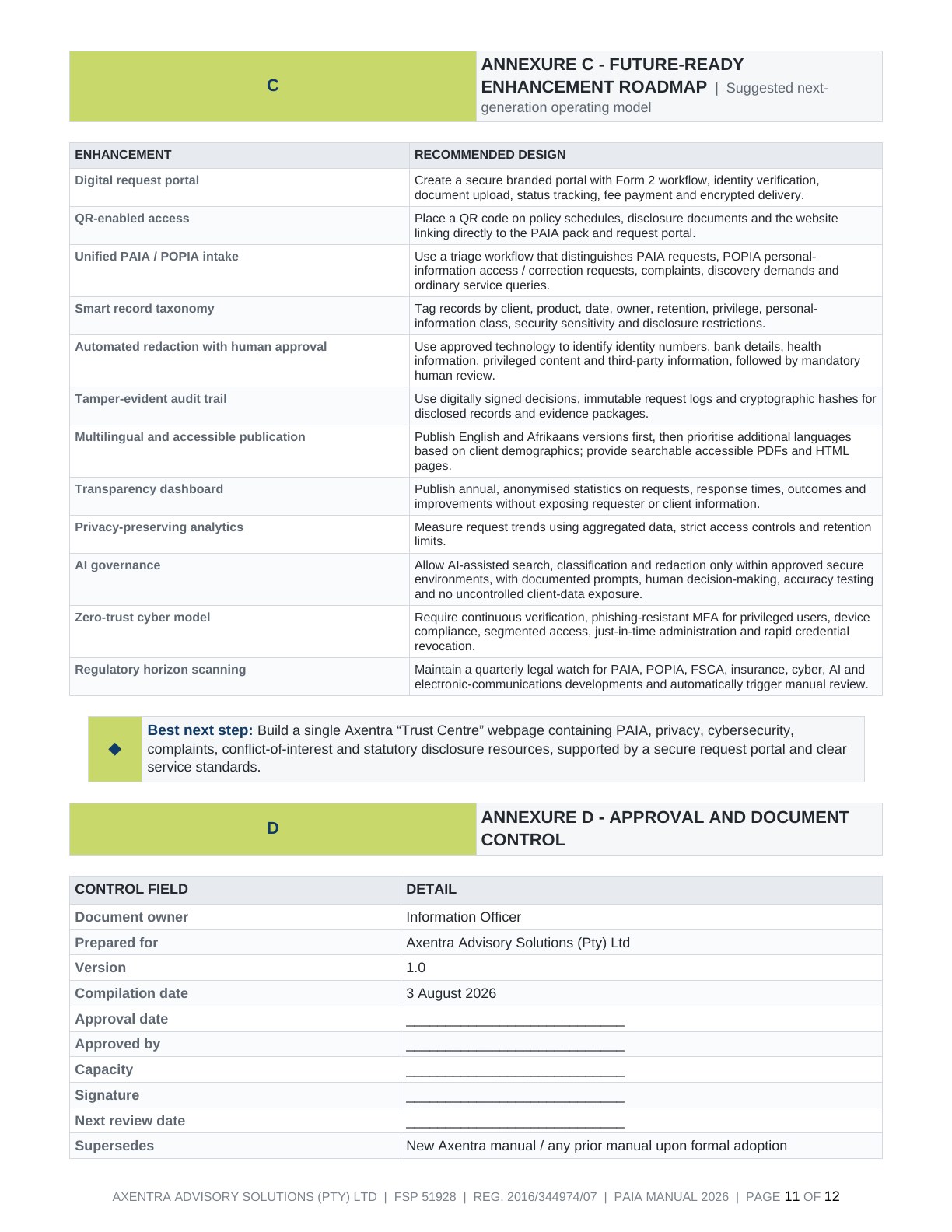 PAIA Manual 2026, page 11