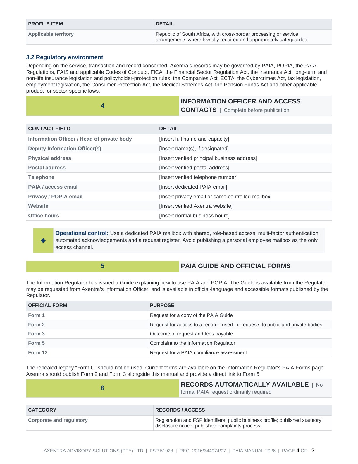 PAIA Manual 2026, page 4